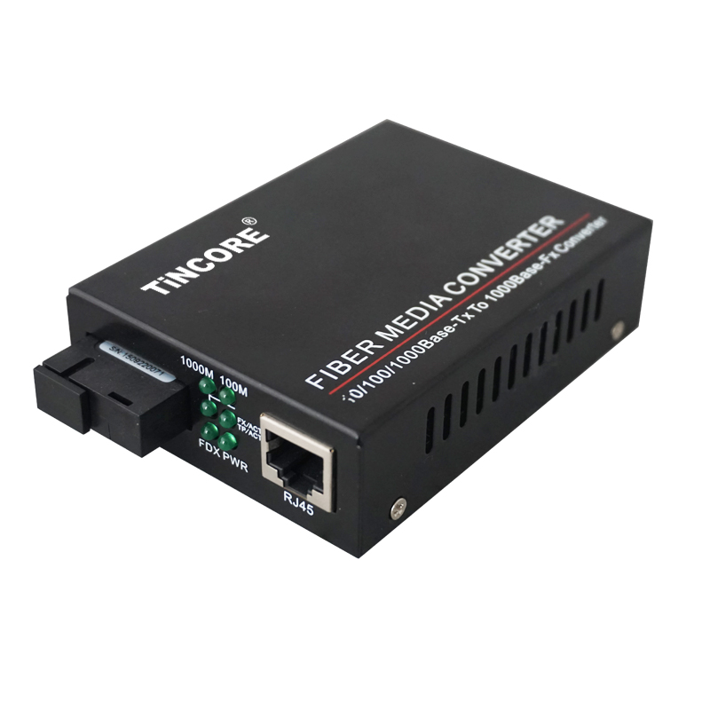 10/100/1000M single mode single fiber External power supply Media Converter