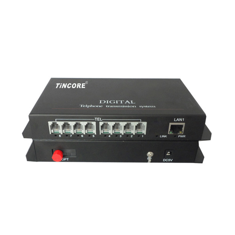 Best Price 8-Channel Phone & 1 100M Ethernet Telephone Multiplexer