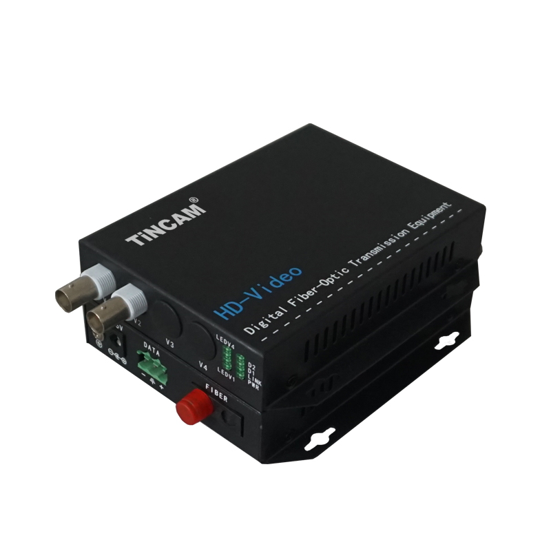 2-Channel Video & 1-Channel reverse RS485 Data   HD - Video Optical Transceiver