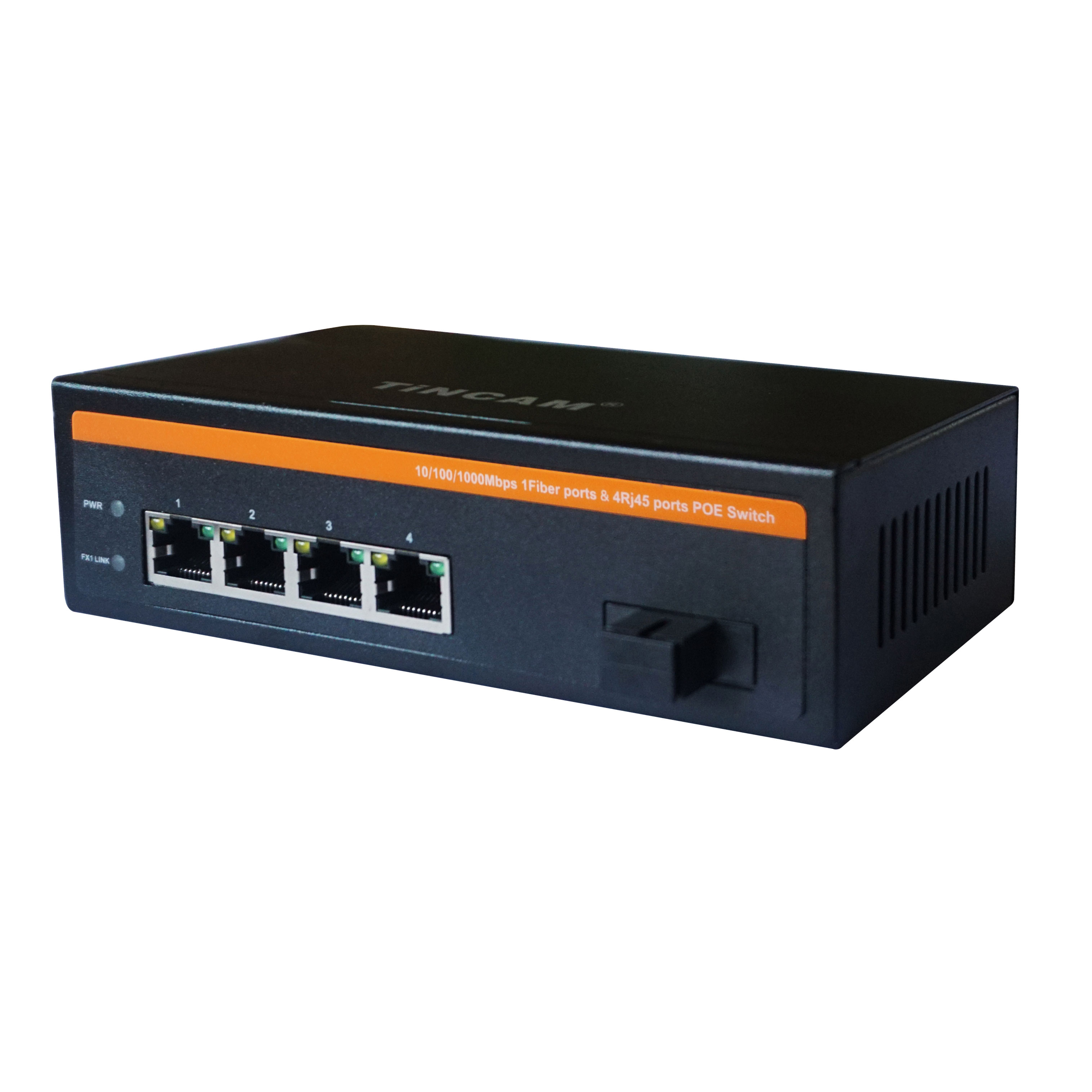 1000M 1*Fiber+4*POE ports POE Switch