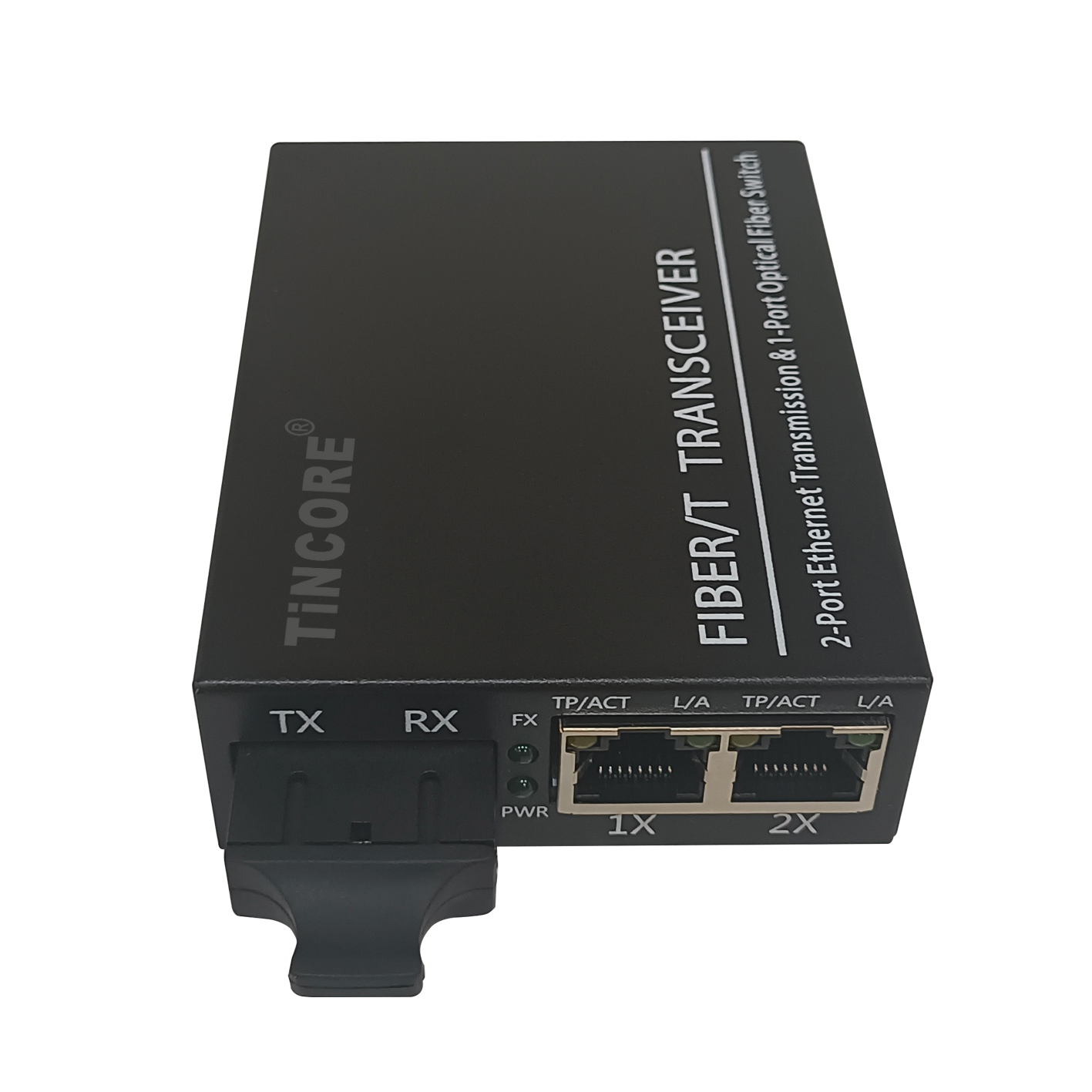 China Manufacturer 10/100/1000M single mode dual fiber 1  optical port+2 RJ45 ports fiber switch